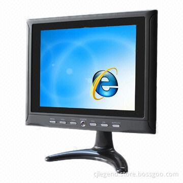 8-inch Plastic LCD TV and Monitor for Homes, In-vehicle and Industrial Use, Sized 225 x 180 x 35mm